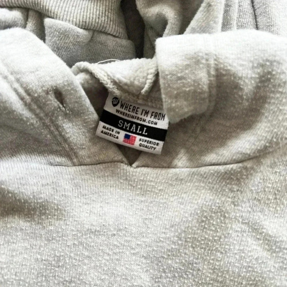 Where I’m From PGH Pittsburgh hoodie size small. Good condition no strings gray - Picture 2 of 3